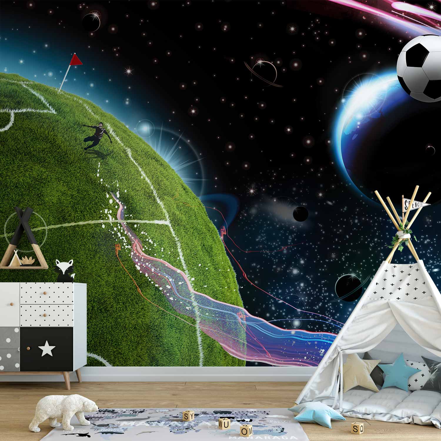 Fototapete - Space match