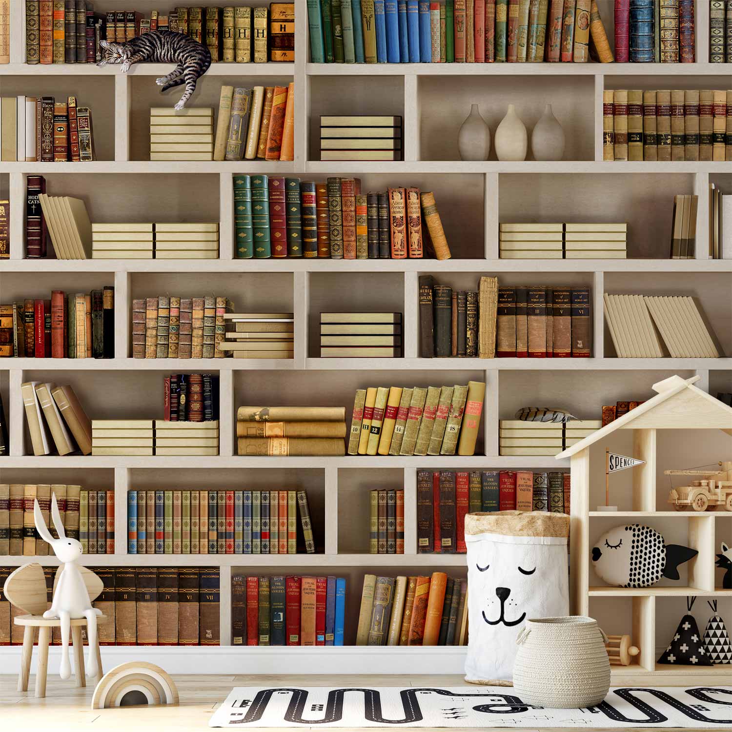 Fototapete - Home library
