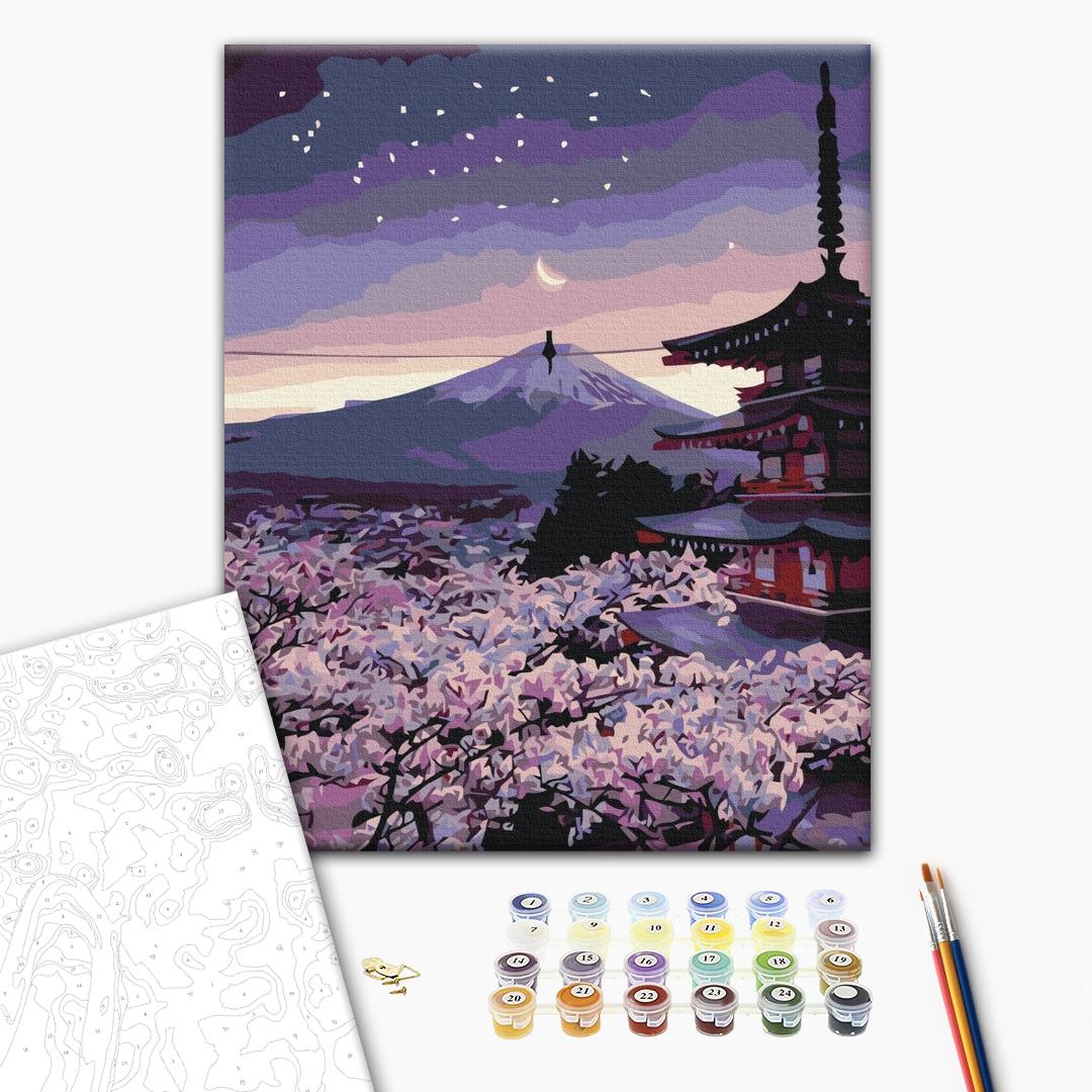 Malen nach Zahlen - Twilight over Japan