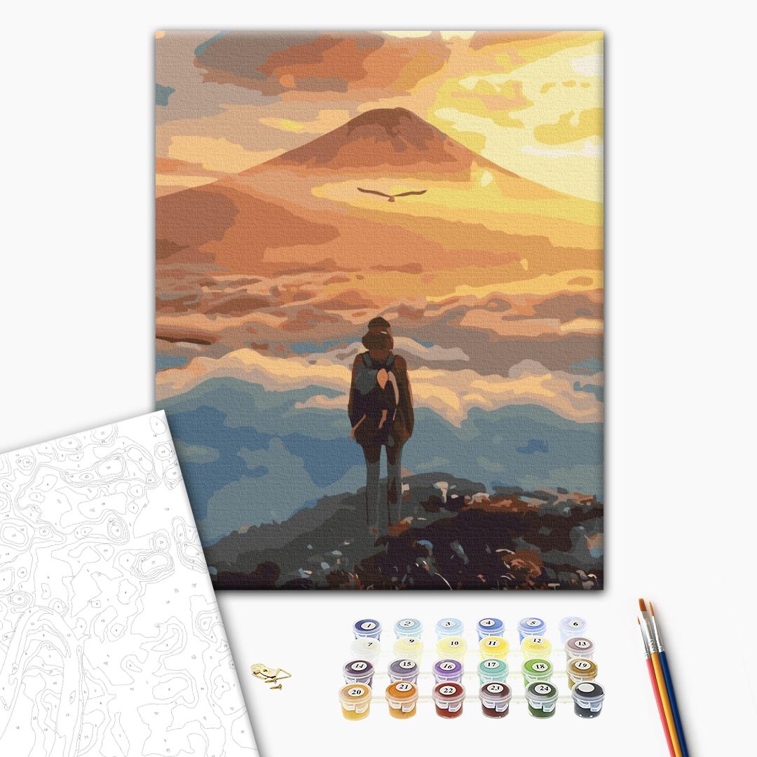 Malen nach Zahlen - At the summit at dawn