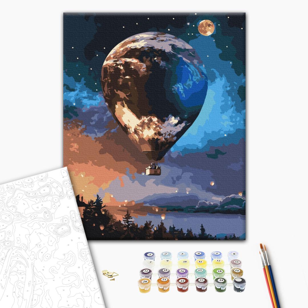 Malen nach Zahlen - Flight in an extraordinary balloon