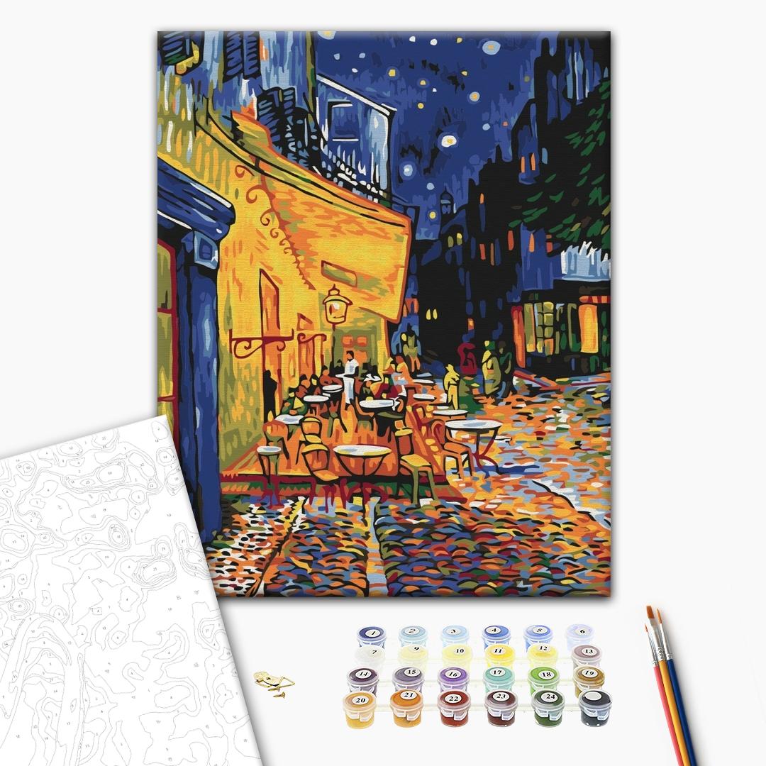 Malen nach Zahlen - Vincent van Gogh – Café Terrace at Night
