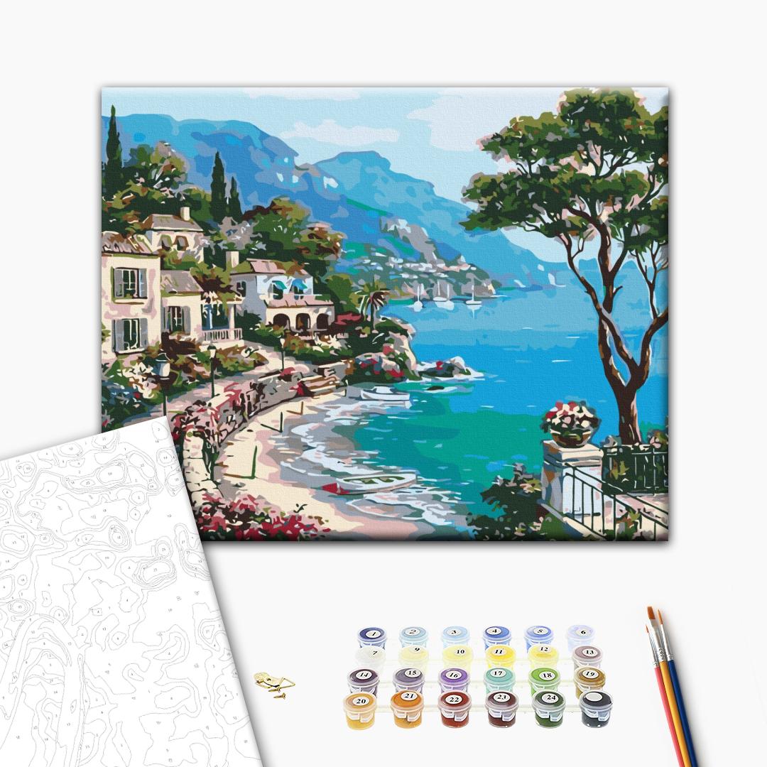 Malen nach Zahlen - Seaside landscape
