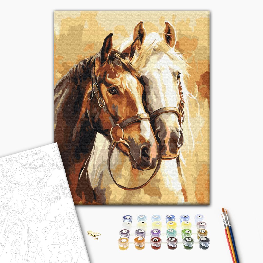 Malen nach Zahlen - Noble horses
