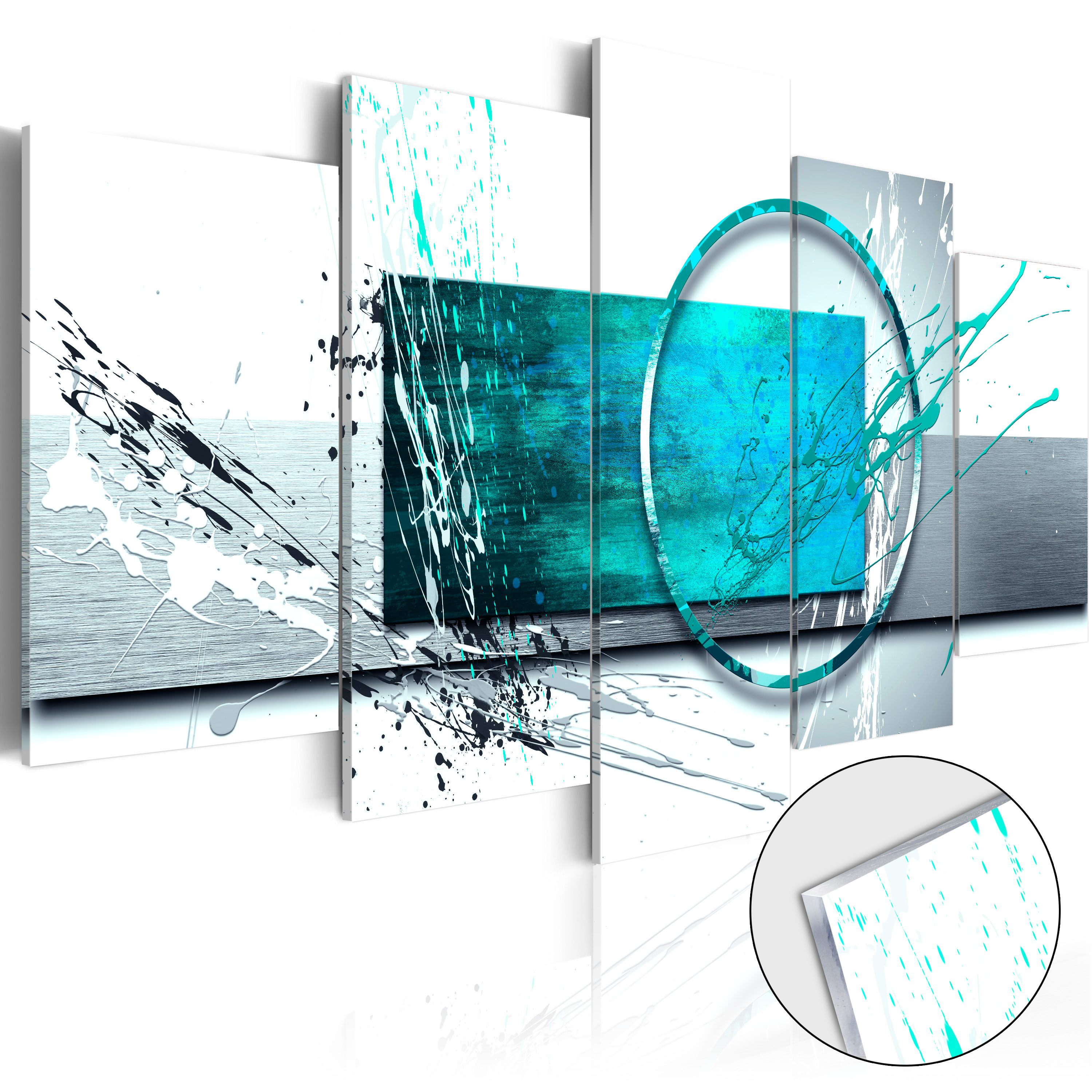 Acrylglasbild - Turquoise Expression