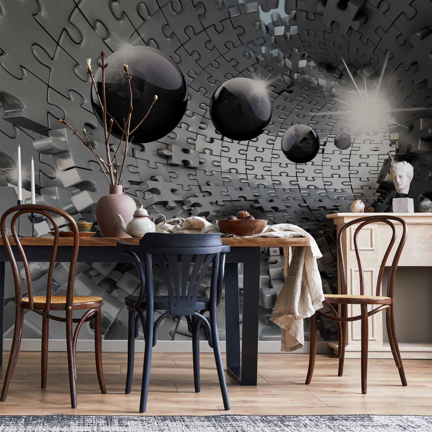 Fototapete - Puzzle - Tunnel