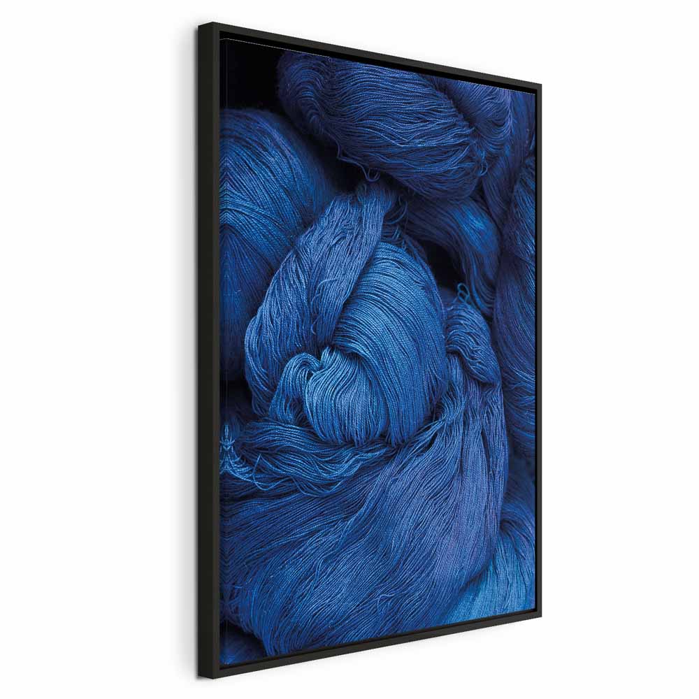 Leinwandbild - Blue Worsted (1 Part) Vertical
