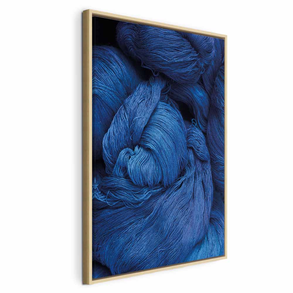 Leinwandbild - Blue Worsted (1 Part) Vertical