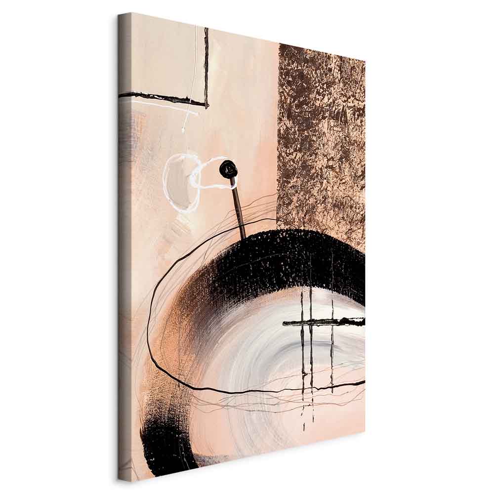 Leinwandbild - Art of Shapes (1-part) - Hand-Painted Abstract Artwork