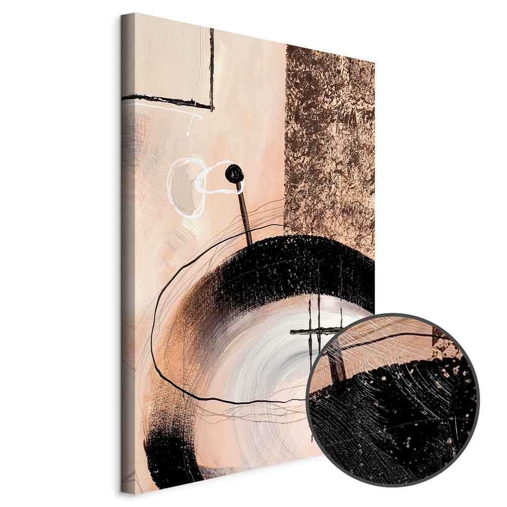 Leinwandbild - Art of Shapes (1-part) - Hand-Painted Abstract Artwork