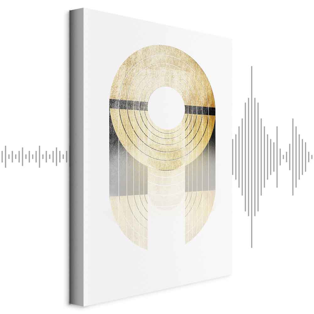 Leinwandbild - Gold Trophy (1 Part) Vertical
