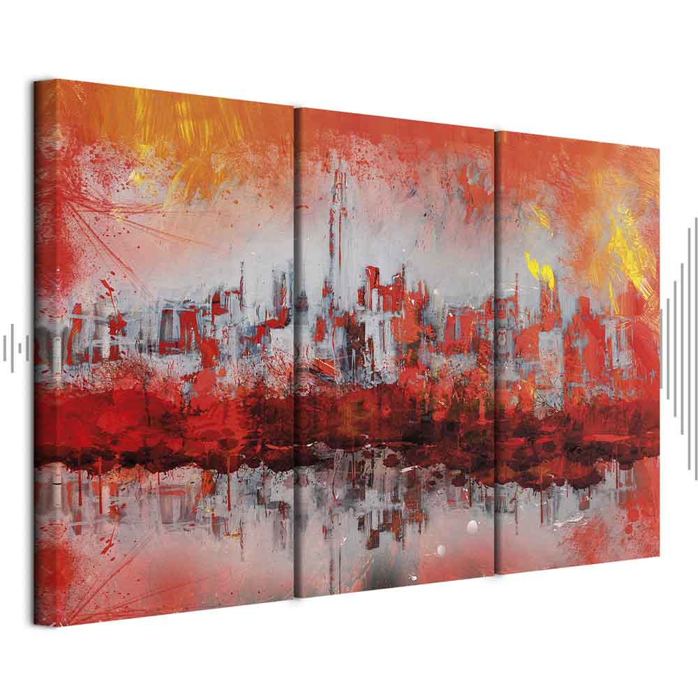 Leinwandbild - New York Sunset (3 Parts)
