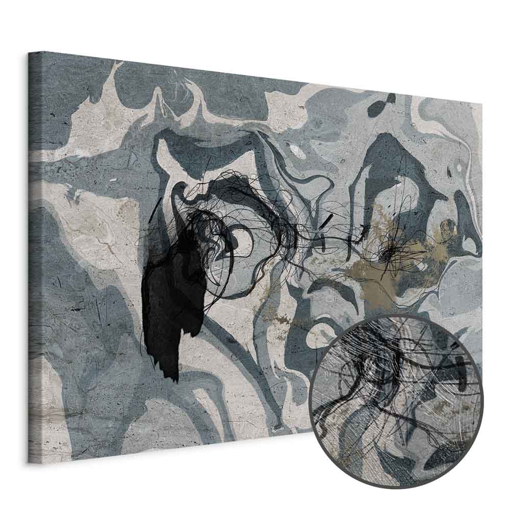 Leinwandbild - Marbled Reflection (1 Part) Wide