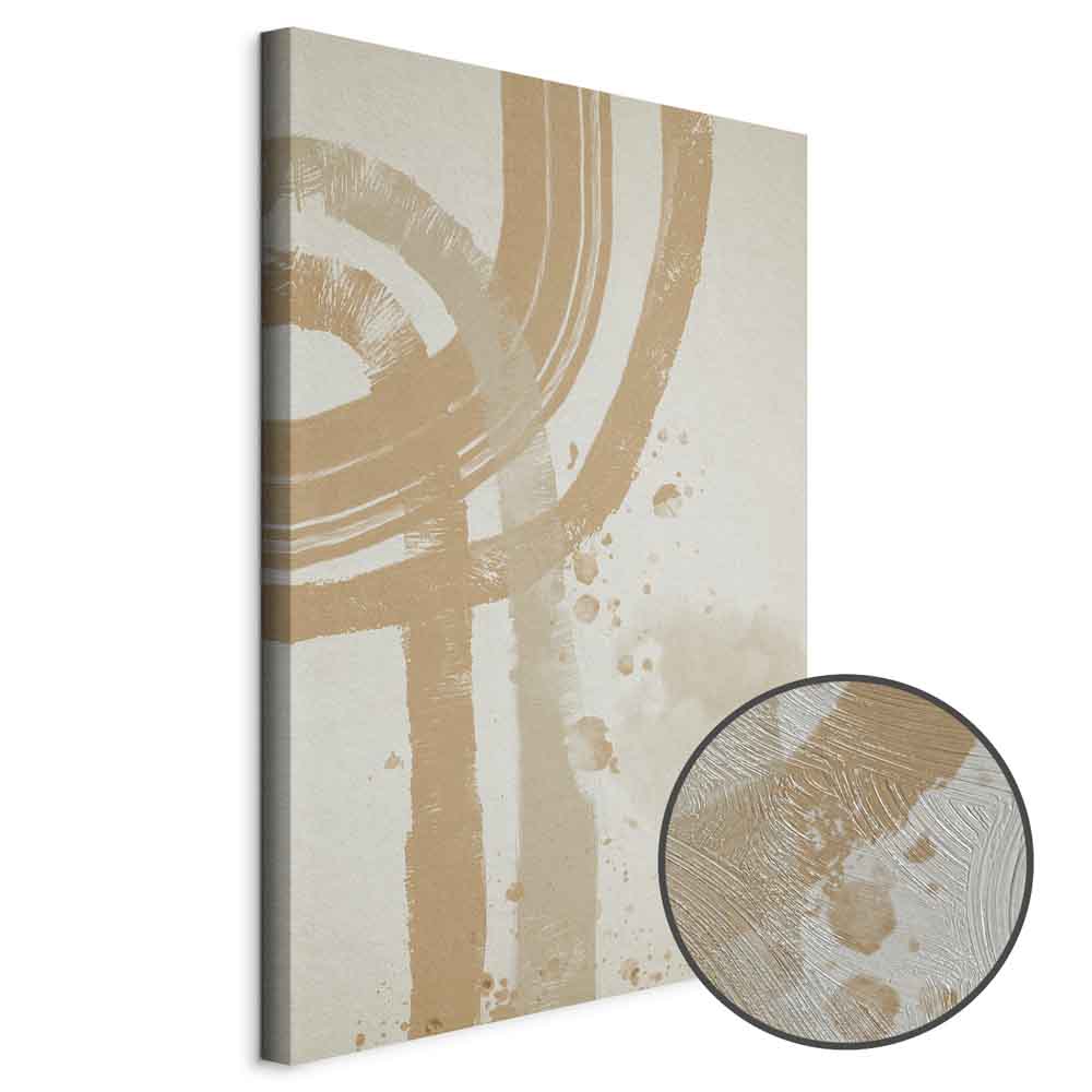 Leinwandbild - Beige Minimalism (1 Part) Vertical