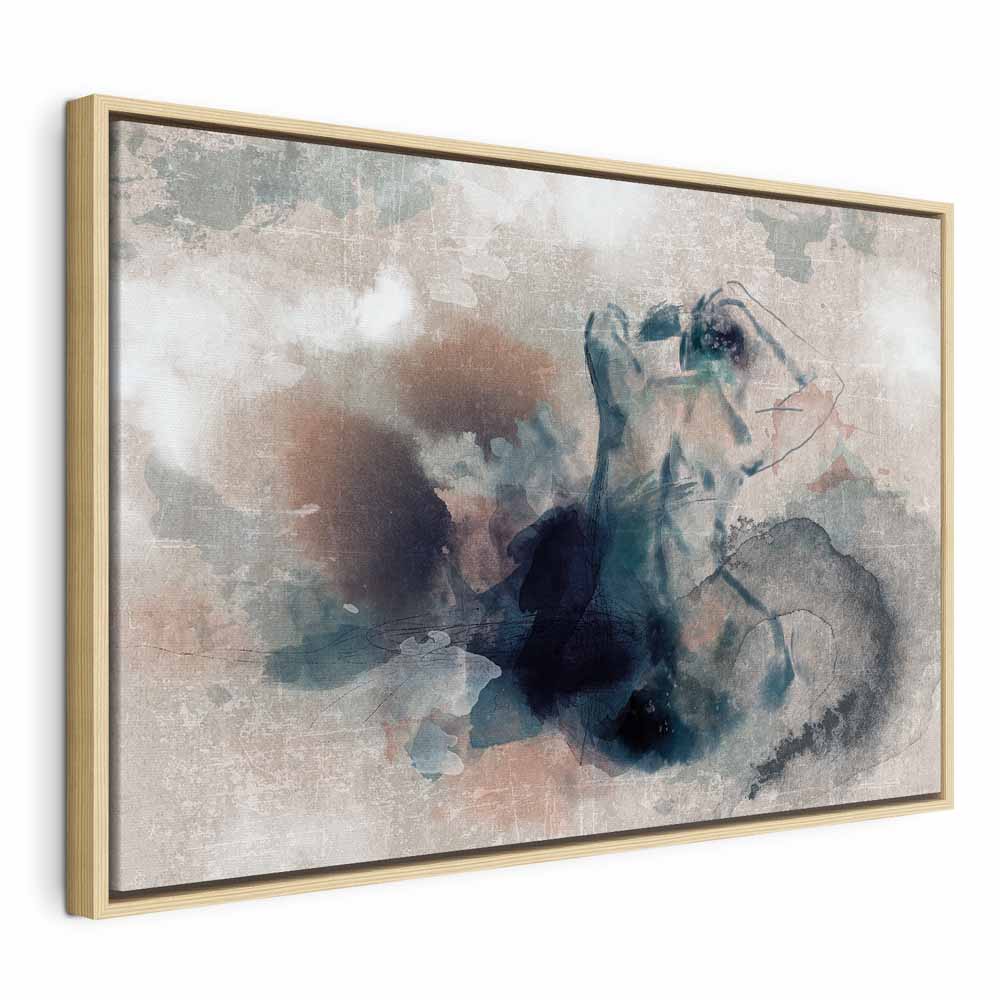 Leinwandbild - Thoughtful in Blue