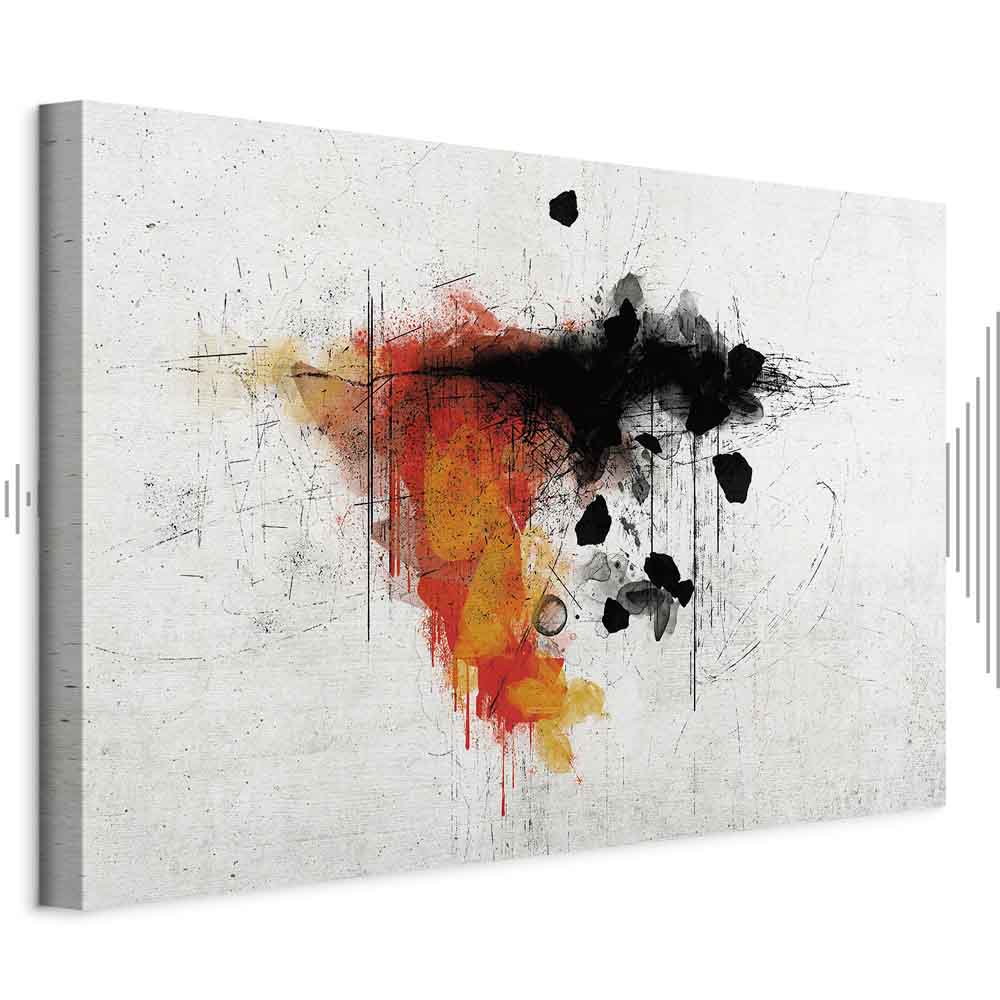 Leinwandbild - Expression of Red (1 Part) Wide
