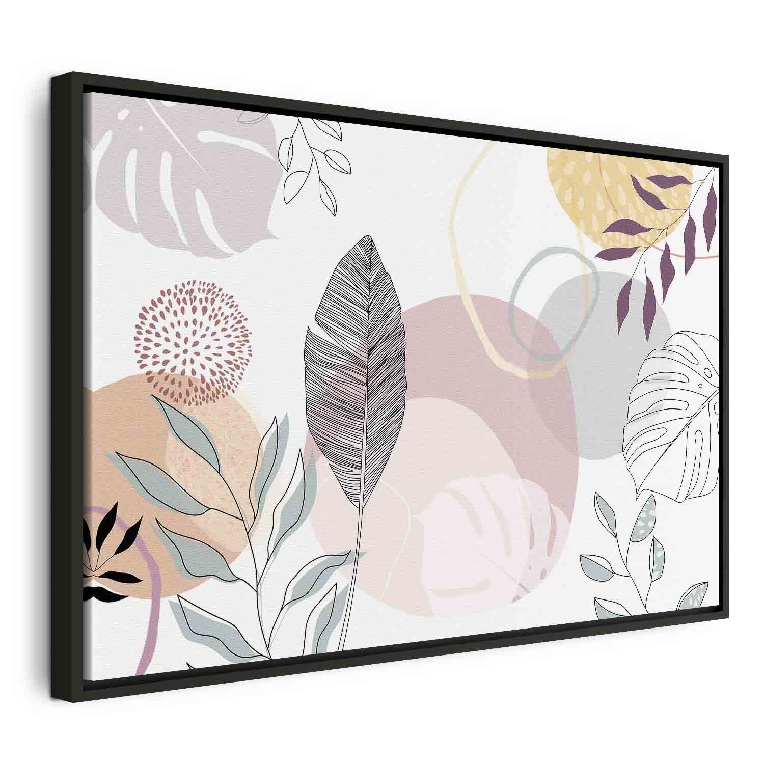 Leinwandbild - Pastel line art