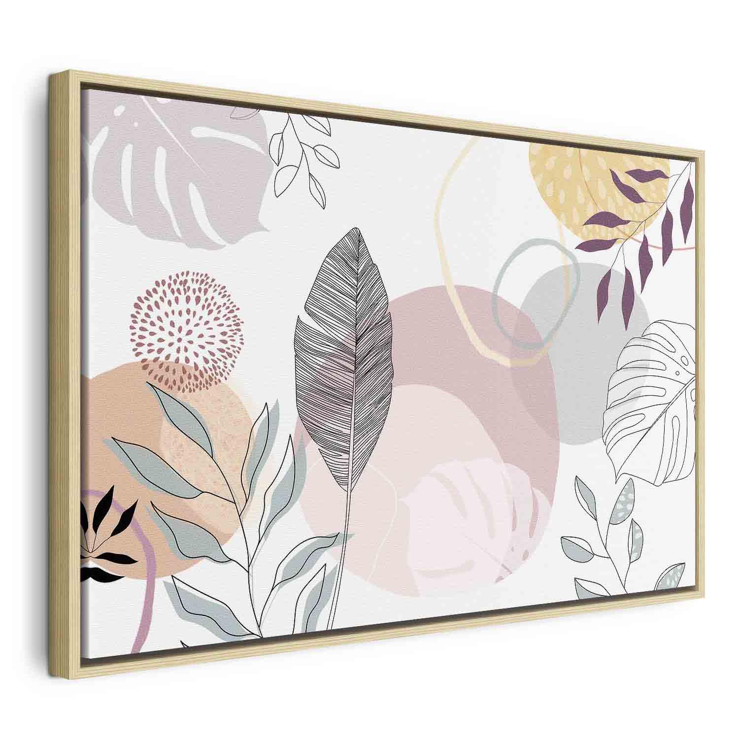 Leinwandbild - Pastel line art
