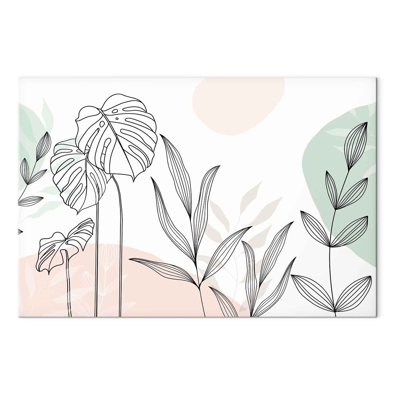 Leinwandbild - Pastel line art