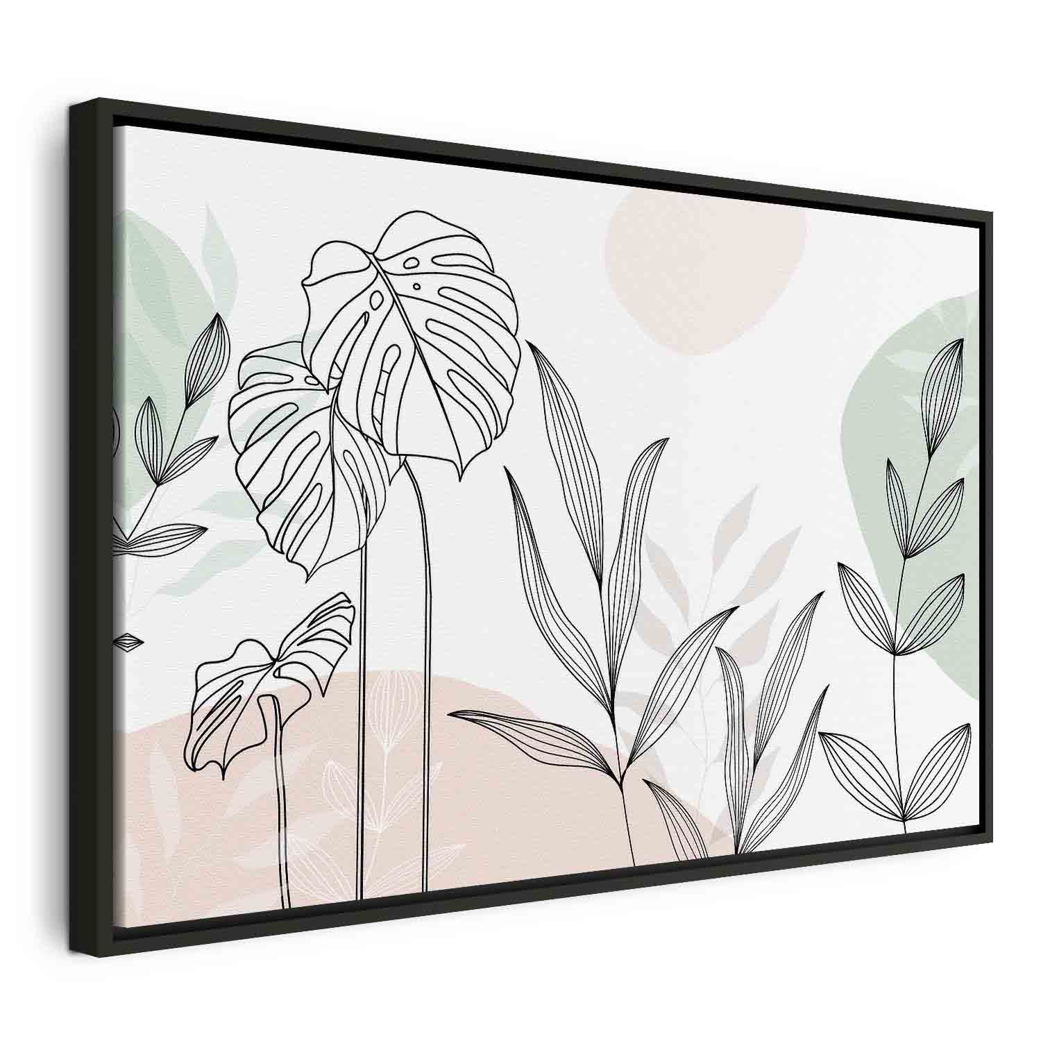 Leinwandbild - Pastel line art