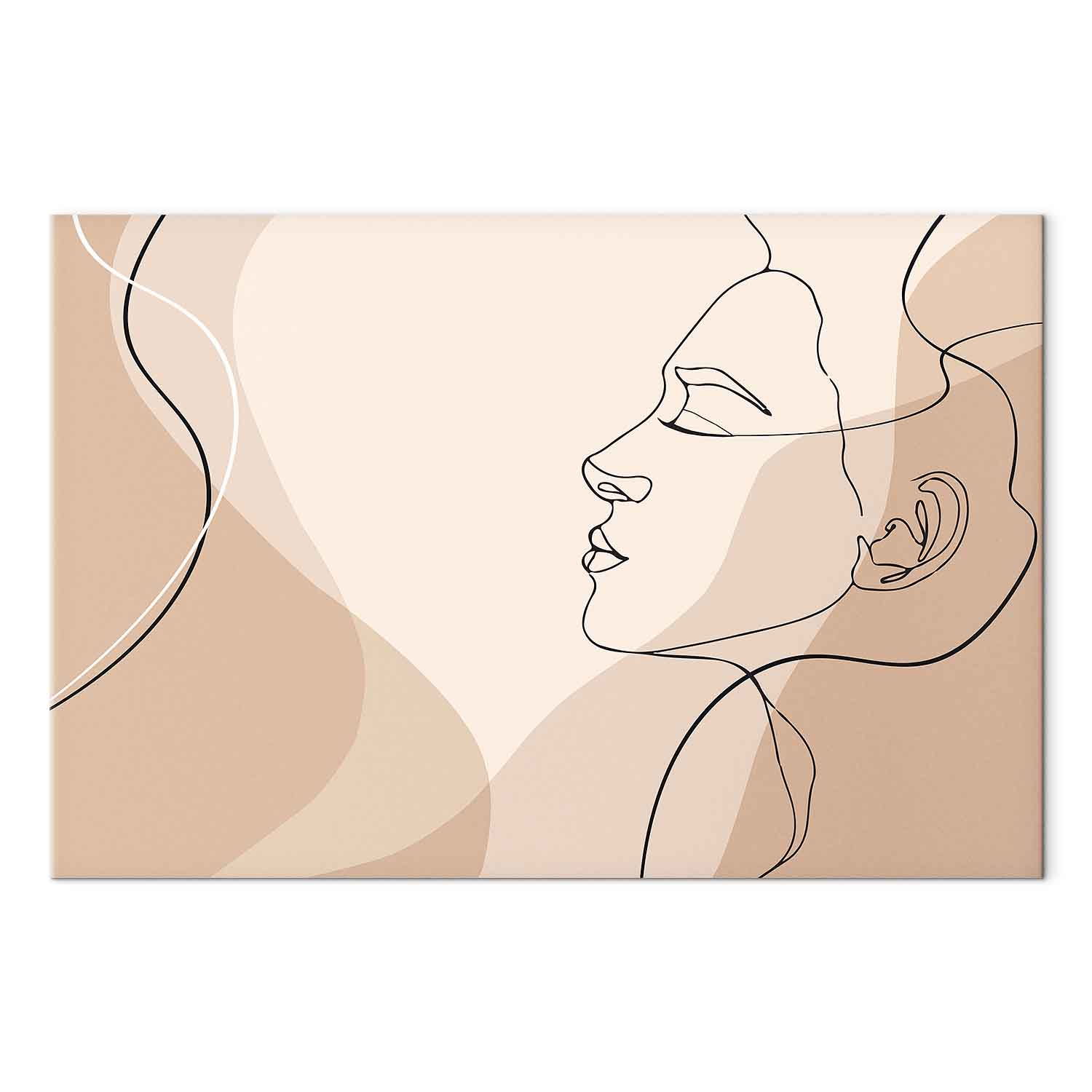 Leinwandbild - Feminine line