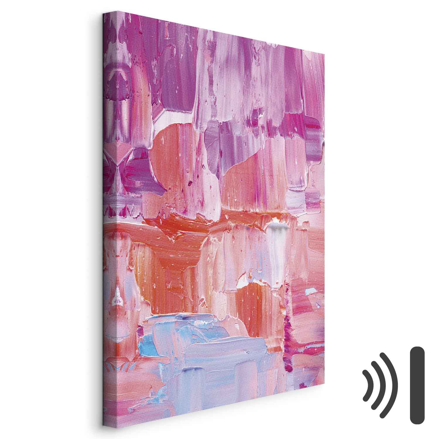 Leinwandbild - Colorful Contrasts - Energetic Color Transitions in Shades of Pink