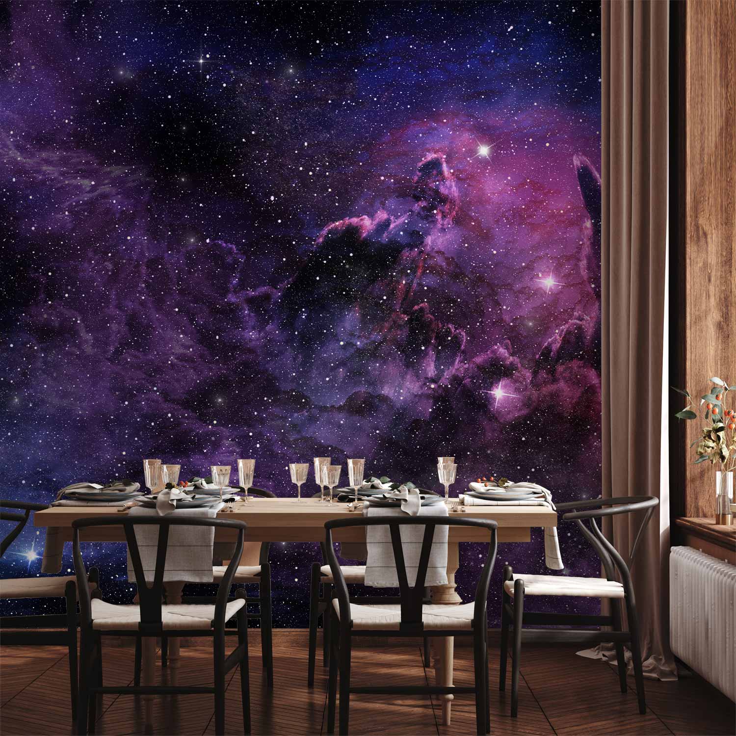 Fototapete - Purple Nebula