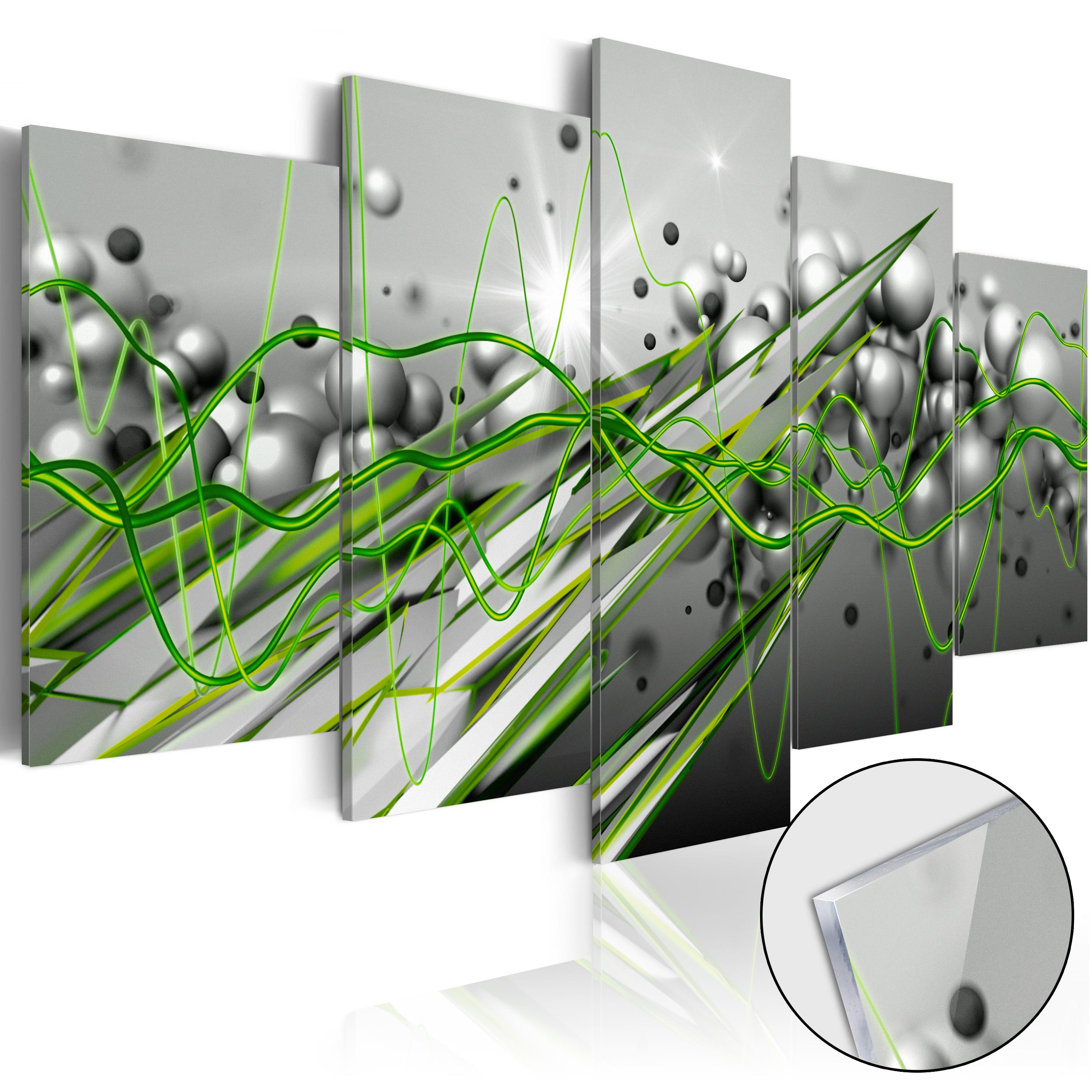 Acrylglasbild - Green Rhythm