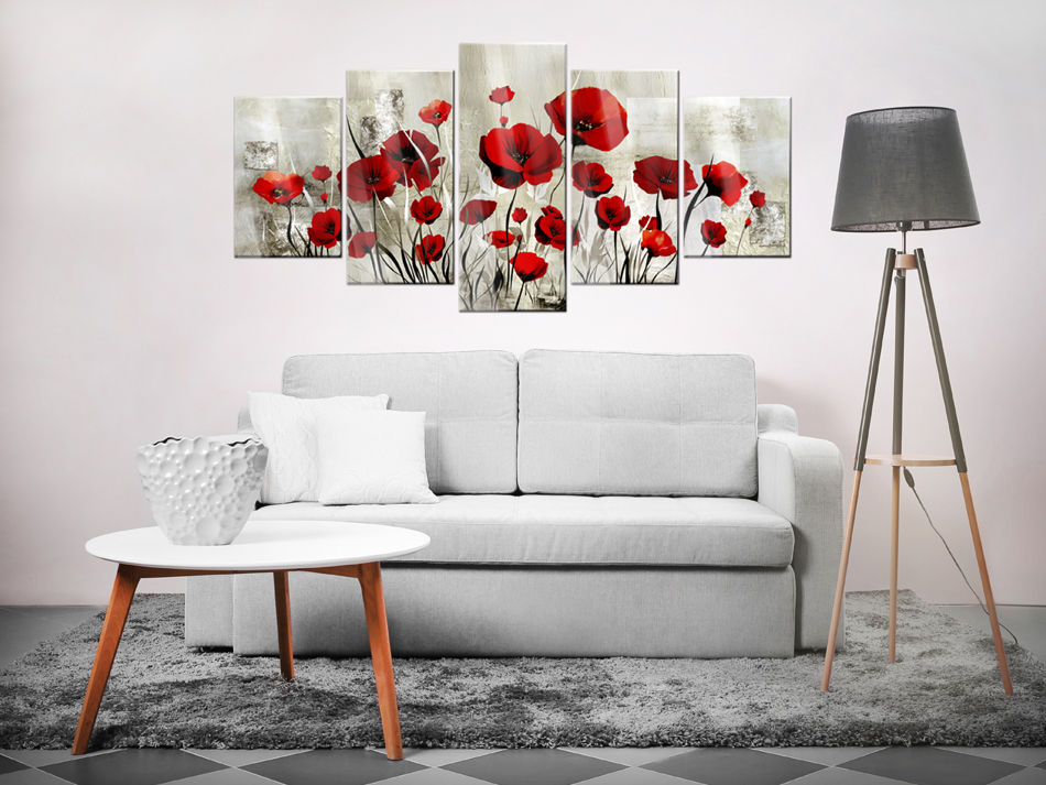 Acrylglasbild - Scarlet Field