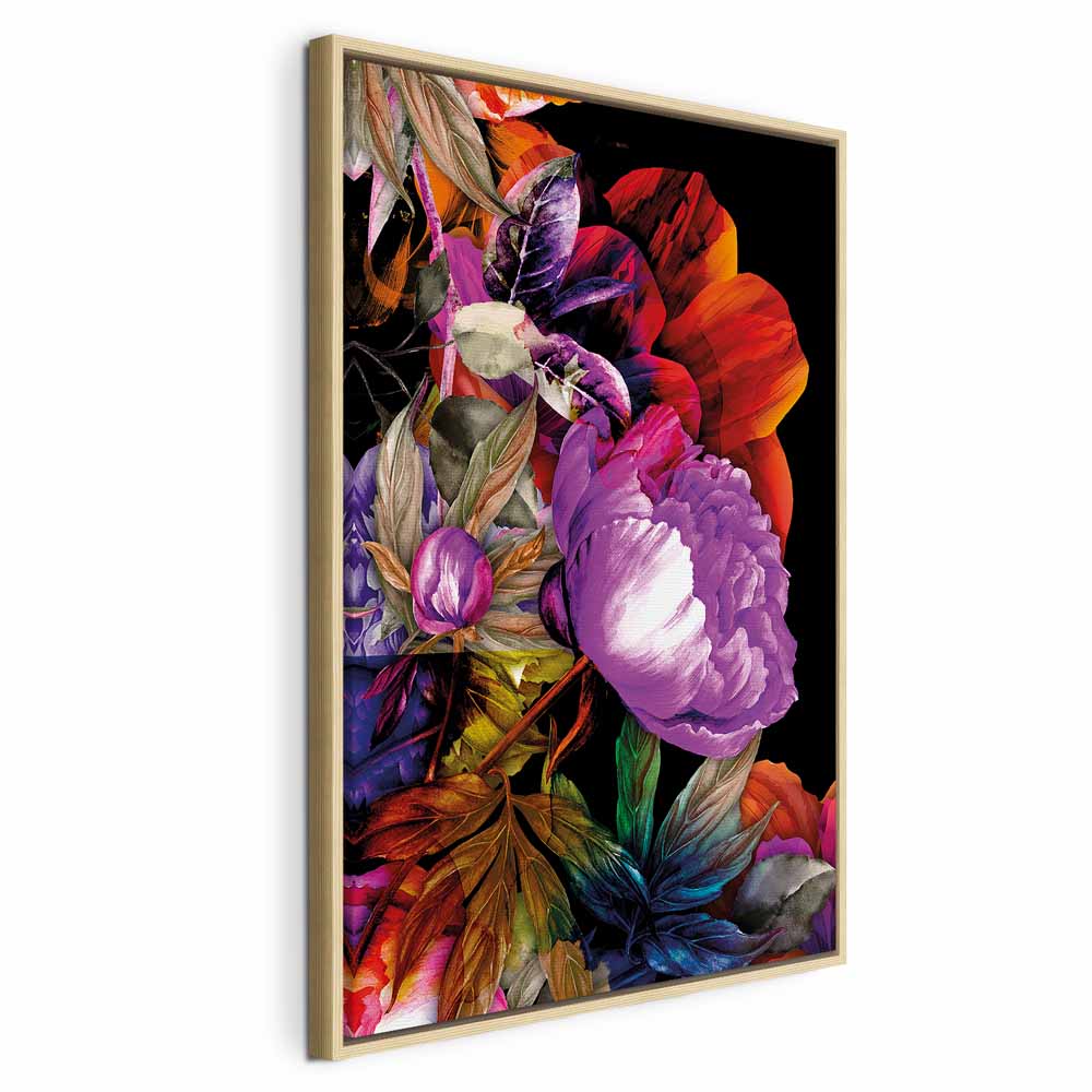 Leinwandbild - Nature in Summer Hues (1-part) - Flower Garden of Inspiration