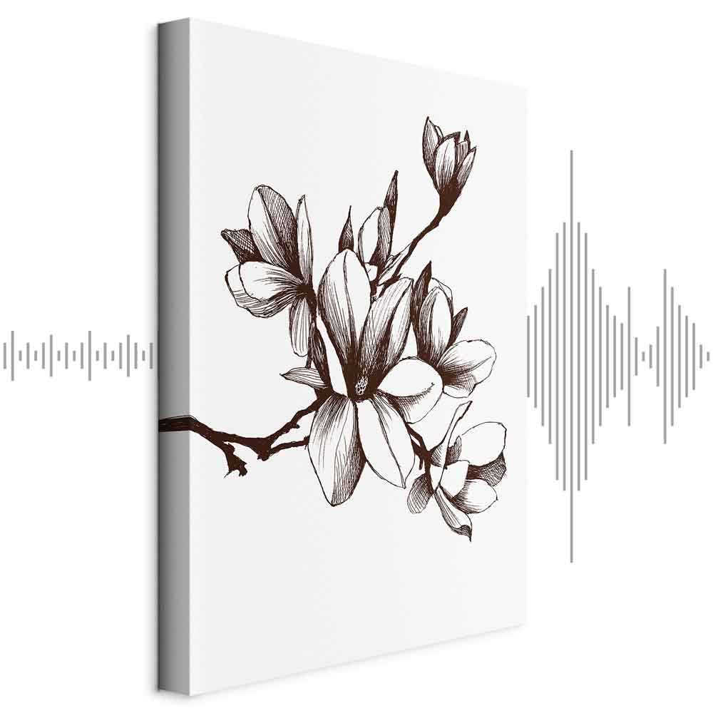 Leinwandbild - Renaissance Magnolias (1 Part) Vertical