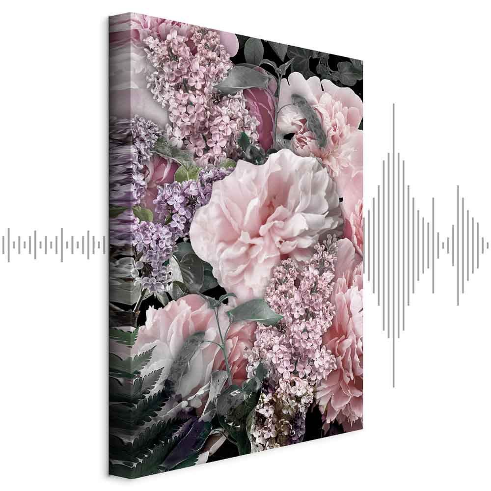 Leinwandbild - Among Flowers (1-part) - Blooming Plants in Nature's Colors