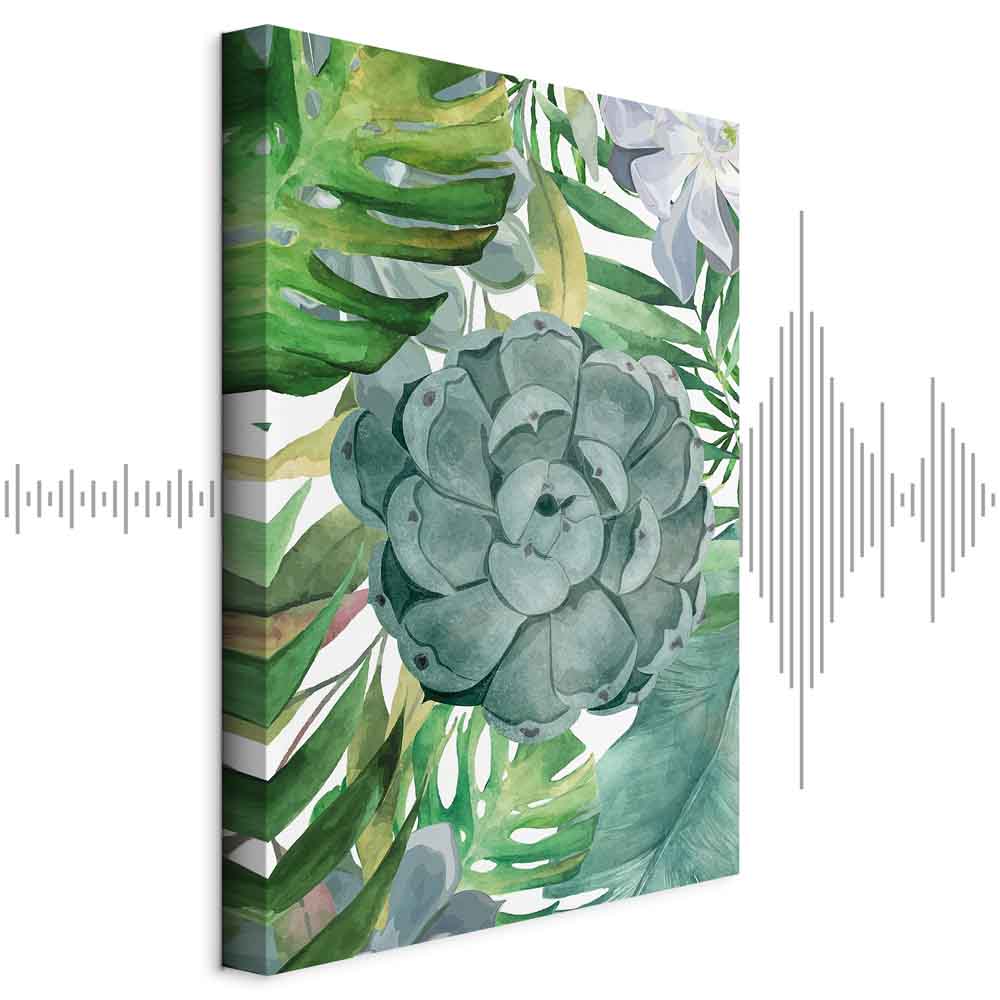 Leinwandbild - Tropical Flora (1 Part) Vertical