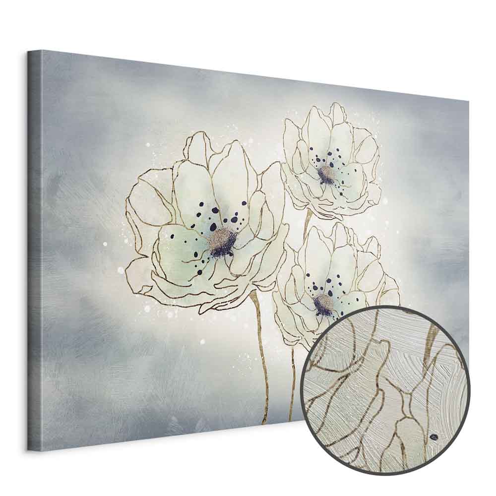 Leinwandbild - Ocean Flowers (1 Part) Wide