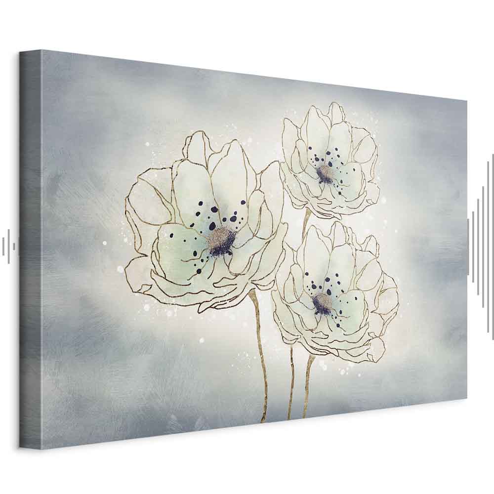Leinwandbild - Ocean Flowers (1 Part) Wide