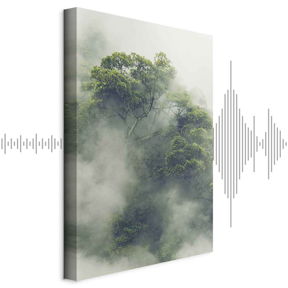 Leinwandbild - Foggy Amazon (1 Part) Vertical