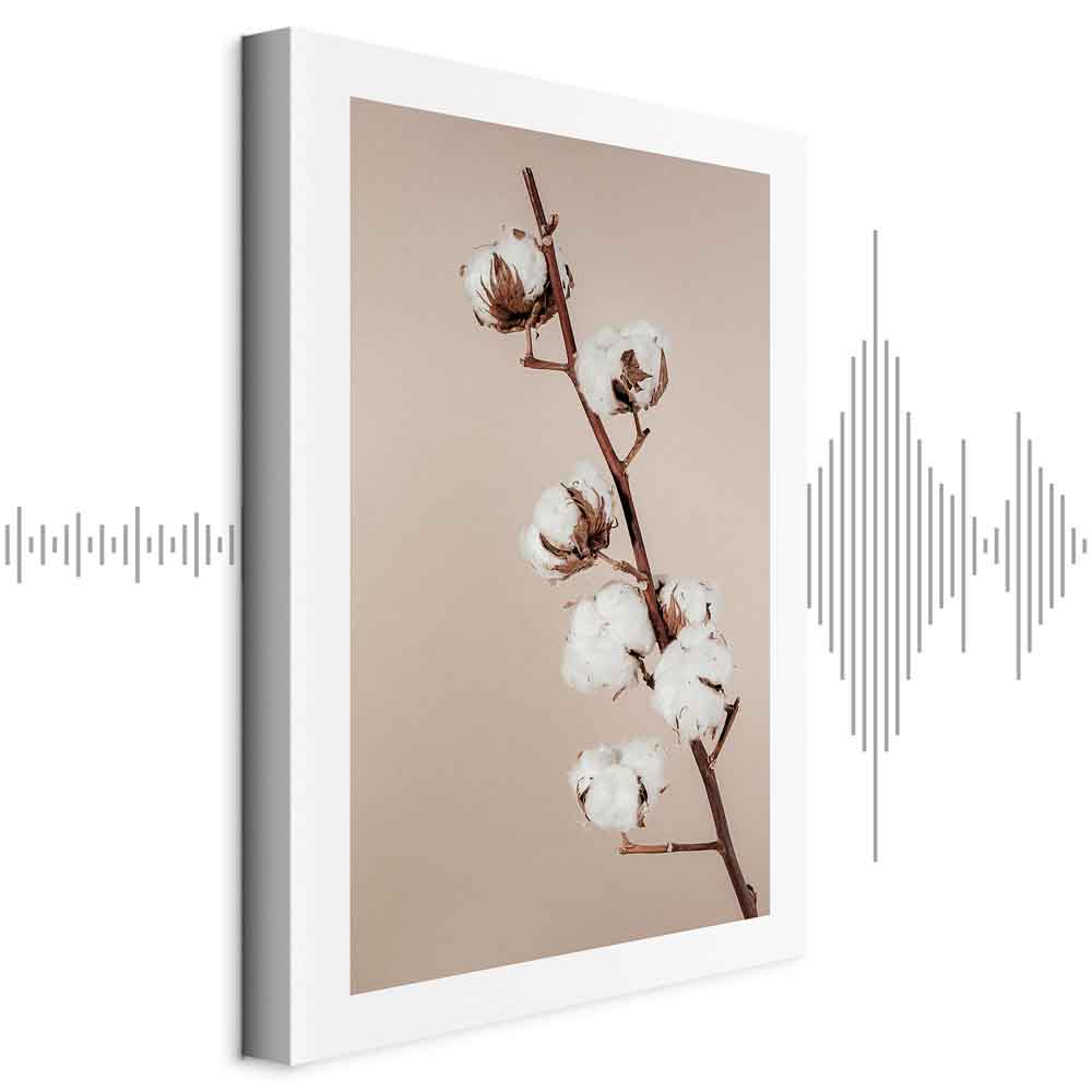 Leinwandbild - Softness of Cotton (1 Part) Vertical