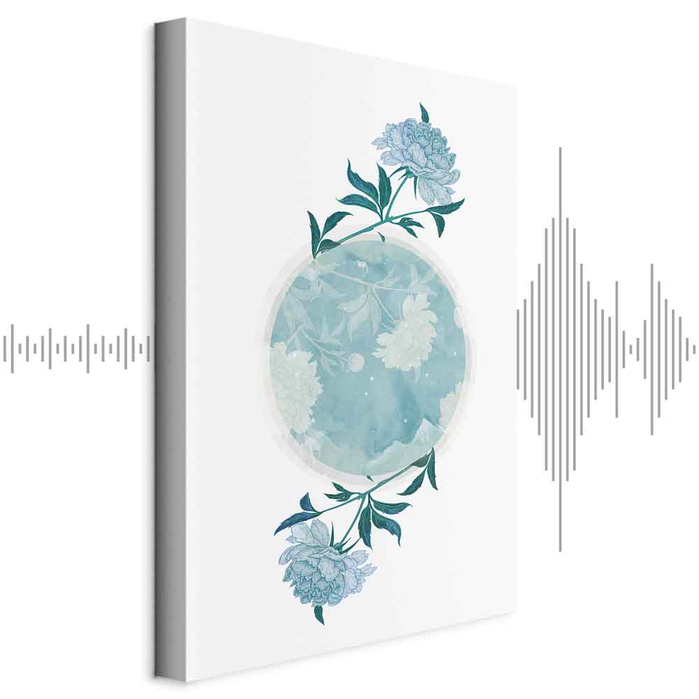 Leinwandbild - Floral Planet (1 Part) Vertical