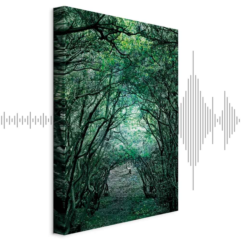 Leinwandbild - Green Pergola (1 Part) Vertical