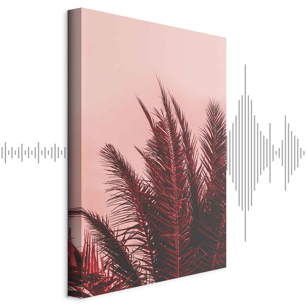 Leinwandbild - Palm Trees at Sunset (1 Part) Vertical