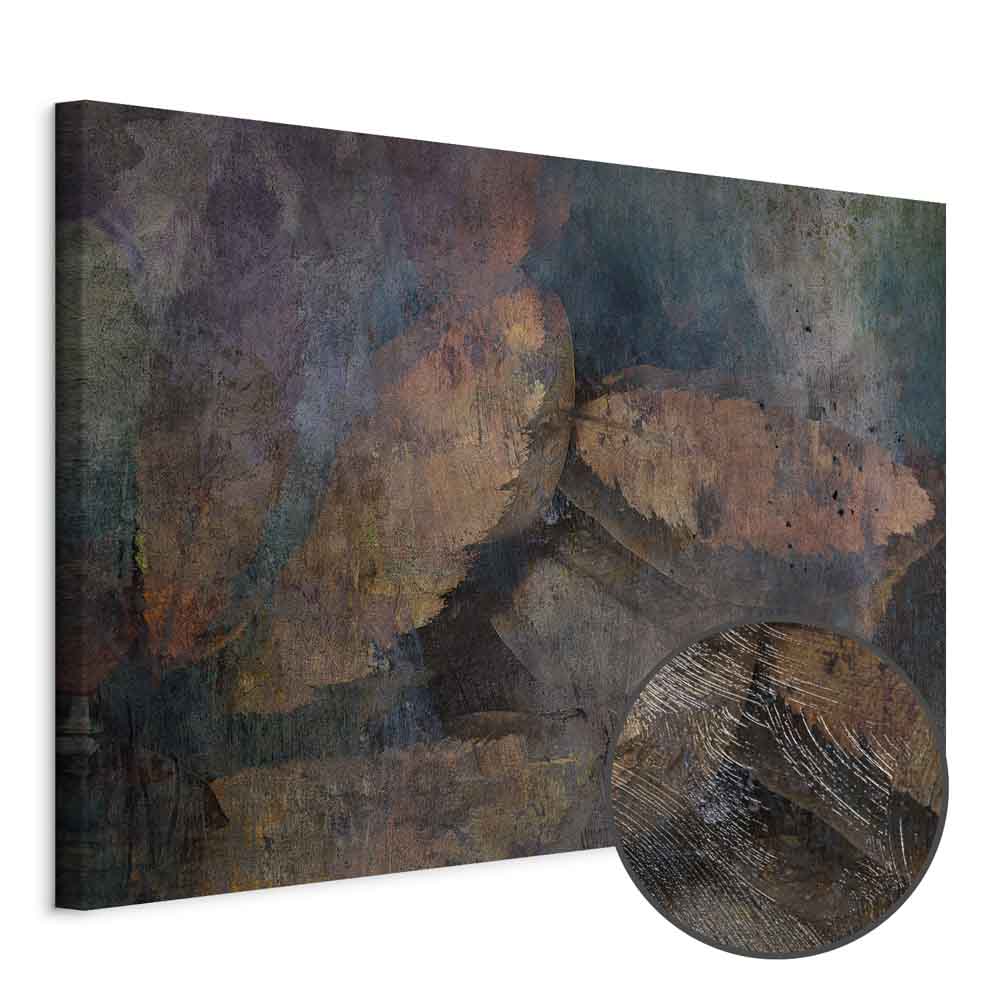 Leinwandbild - Copper Leaves (1 Part) Wide