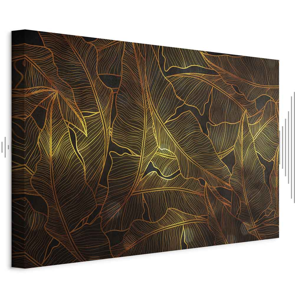 Leinwandbild - Dance of Golden Leaves (1 Part) Wide