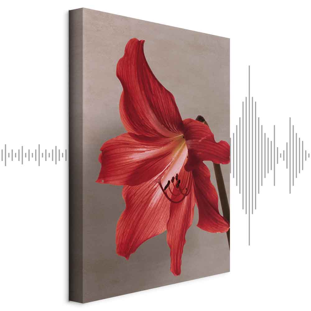 Leinwandbild - Red Flower (1 Part) Vertical