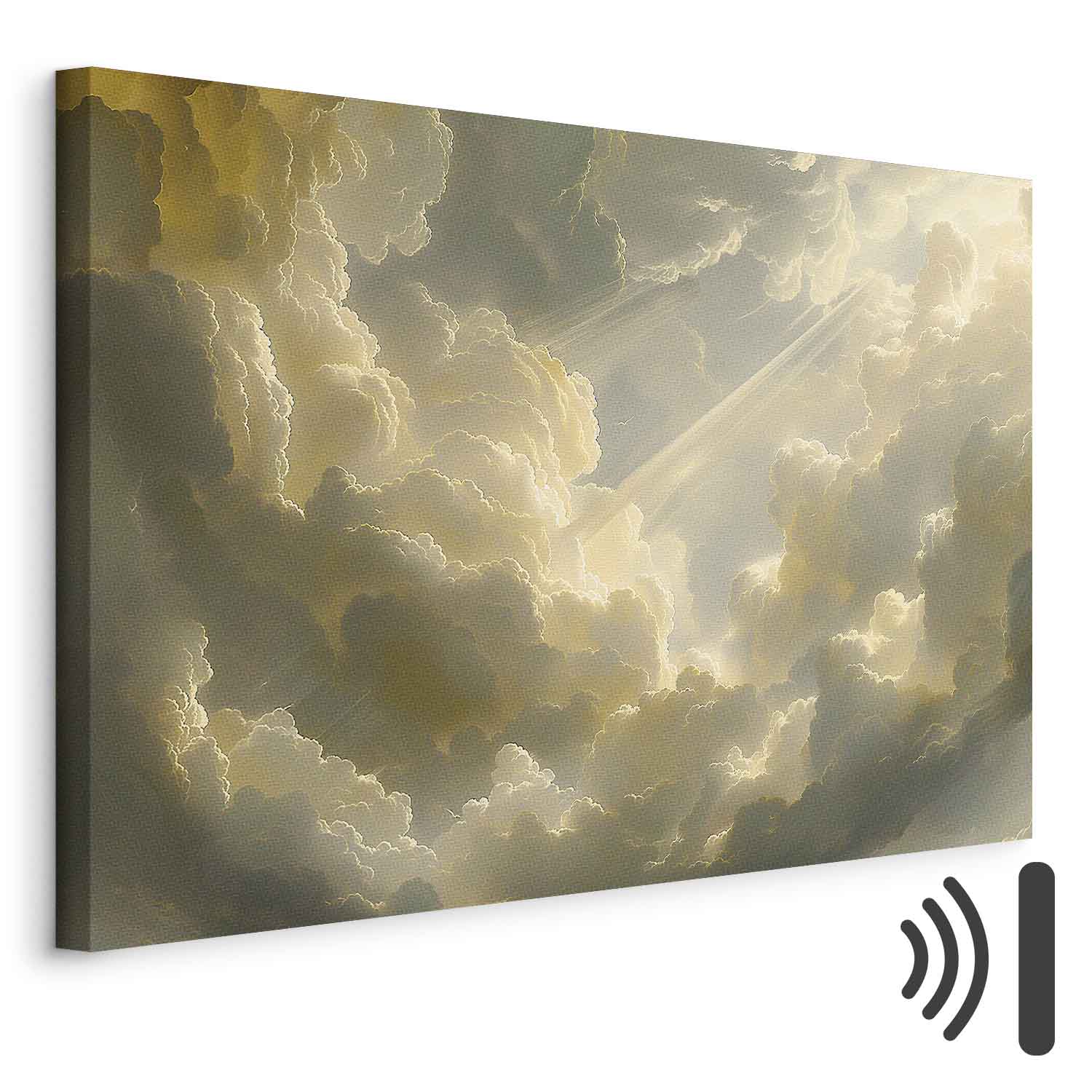 Leinwandbild - Enchanting Play of Colors Against a Backdrop of Clouds
