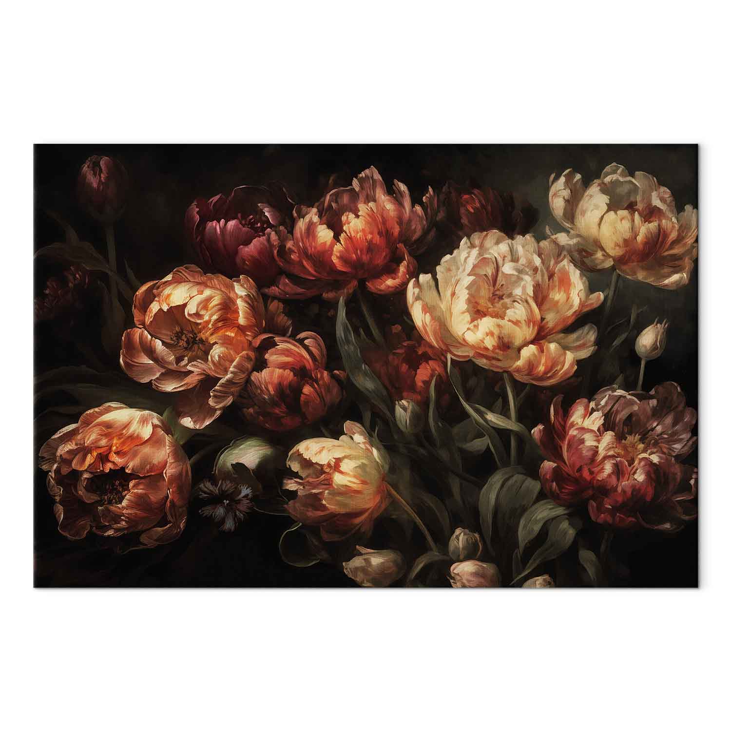 Leinwandbild - Blooming tulips