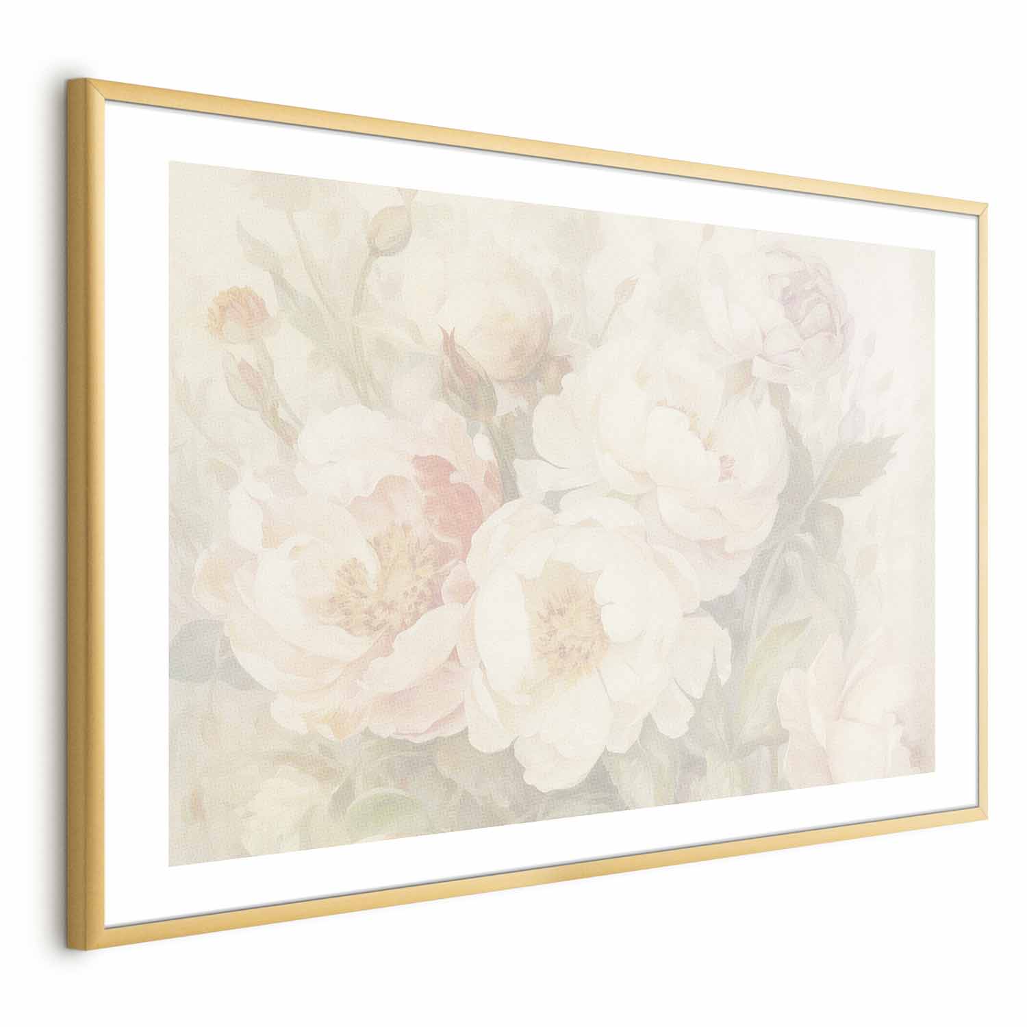 Poster - Peonies in the Mist