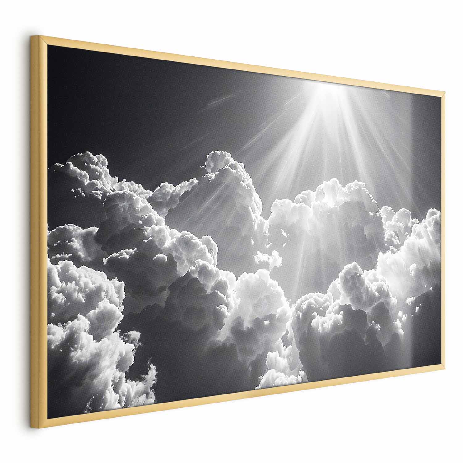 Poster - Hope in the Clouds: Inspiring Sun Rays – Awaken Emotions