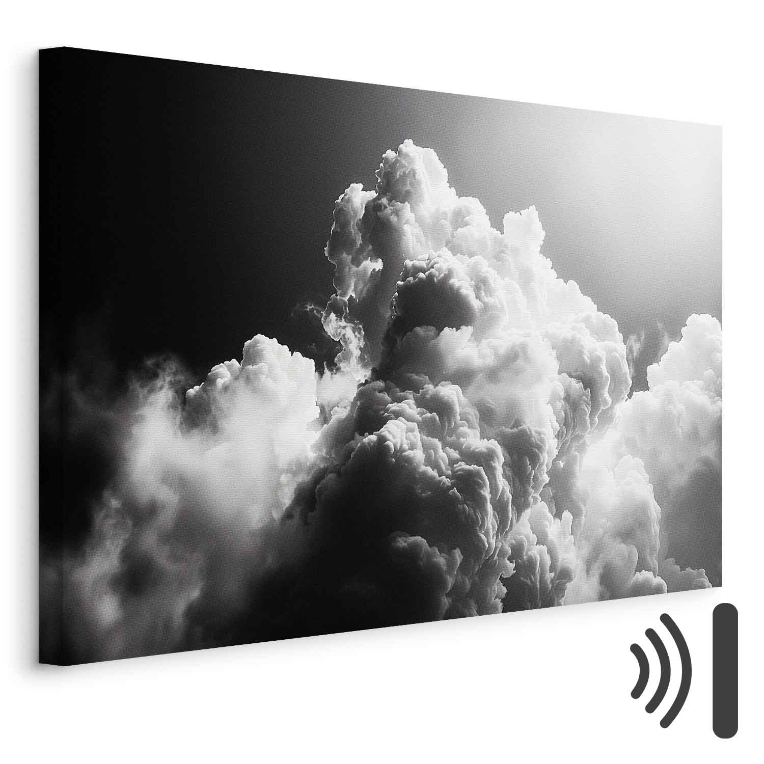 Leinwandbild - Clouds Like from Dreams: Let the Sun Illuminate Your Day – A Visual Feast