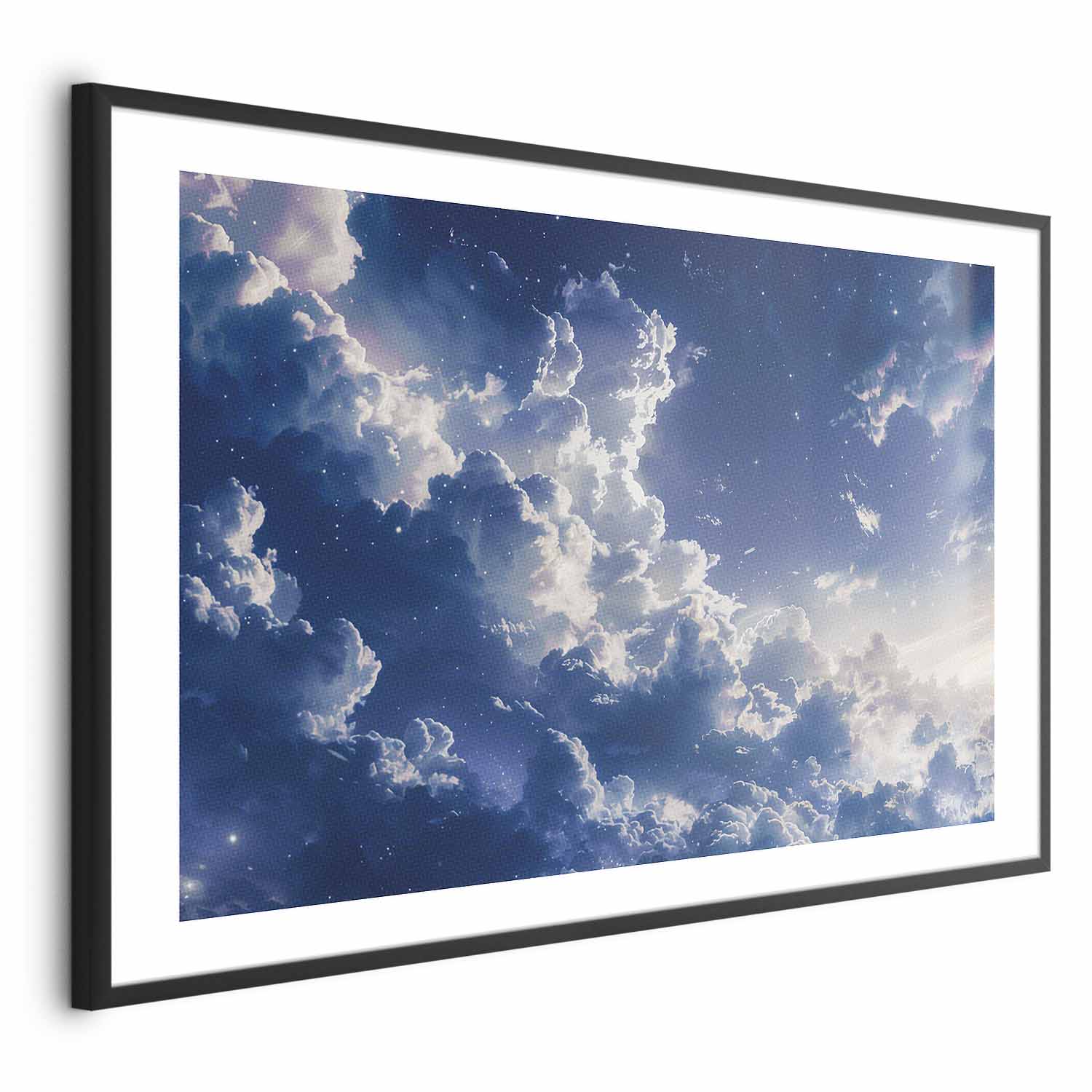 Poster - Starry Clouds and Soft Light Over a Corner of the Sky