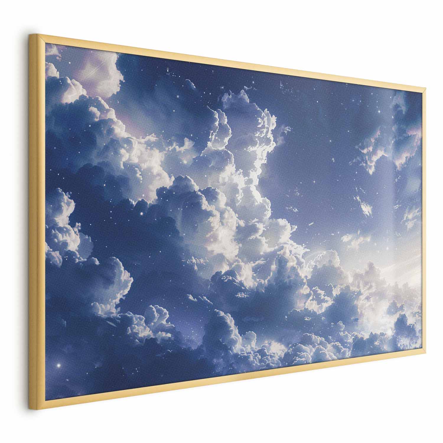 Poster - Starry Clouds and Soft Light Over a Corner of the Sky